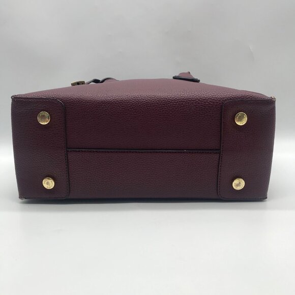 Michael Kors Burgundy Leather Mercer Convertible Satchel Bag - Picture 5 of 11